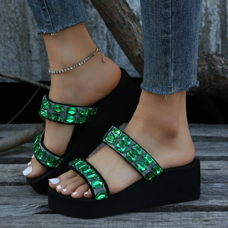 

Aayomet Cute Slippers For Women Unisex Slide Sandals for Women Men Summer Slippers Outdoor Indoor Green 7