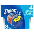 thumbnail image 3 of (2 pack) Ziploc Twist N Loc Food Storage Meal Prep Containers Reusable, Dishwasher Safe, Extra Small 8oz Round, 4 Count, 3 of 22