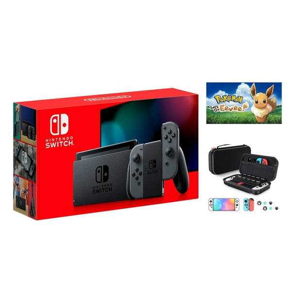 Nintendo Switch Gray Jon-Con Console, 32GB Internal Storage, Bundle ...