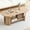 Natural-with 2-Tier, variant on Wirrytor Cloud Coffee Table for Living Room, Oval Mid-Century Modern Wood Table with 3 Legs, Oak