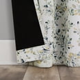thumbnail image 5 of Sun Zero Quincy 2-pack Painted Foliage Magnetic Closure 100% Blackout Grommet Curtain Panel Pair, 40"W x 84"L, Blue, 5 of 8