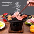 thumbnail image 3 of Parrilla Hibachi, Mini Parrilla de Carbón Portátil Japonesa sin Humo para Barbacoa, Camping, Picnic, Fiesta, Cocina, 3 of 4