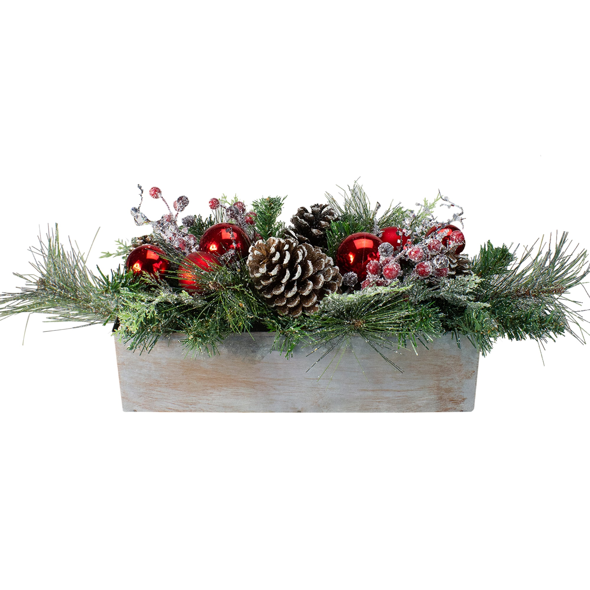 26" Mixed Pine, Ornament, Pine Cone and Berry Artificial Christmas