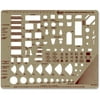 Chartpak Templates, Architect & Builder Symbols, 8" x 10", Smoke