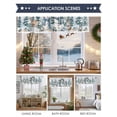 thumbnail image 6 of Winter Snowman Elk Squirrel Valances for Windows, 54 x 18in, Christmas Tree Floral Leaves Rod Pocket Kitchen Valance Curtain Light Filtering Window Treatments for Living Room Bedroom, 1 Panel, 6 of 7