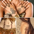 thumbnail image 4 of Kit de Tatuajes de Henna XMASIR con 12 Hojas de Stickers Impermeables, 4 of 9