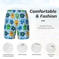thumbnail image 5 of Lsque Mens Swim Trunks Cartoon Monster Pattern - Bathing Suit Compression Liner - Beach Swim Shorts Swimwear - (S-3XL) - Stretch Quick Dry -X-Large, 5 of 9