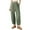 Green, variant on PUWEI Women's Wide Leg Pants Baggy Elastic Waisted Palazzo Harem Trousers with Pockets