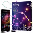 thumbnail image 1 of twinkly - Twinkly Candies LED Christmas tree lights TWKP100RGB-T 6 m 100 pearl-shaped lights, 1 of 1
