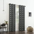 thumbnail image 6 of Sun Zero Barnett Trellis Blackout Grommet Curtain Panel, 40"X84", Black, 6 of 8