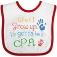 thumbnail image 3 of Inktastic Future Cpa Accountant Boys or Girls Baby Bib, 3 of 4