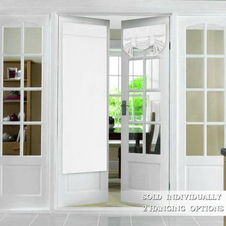 Flamingop Tricia Window Door Curtains Pure White Blackout Curtain
