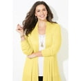 thumbnail image 4 of Catherines Women's Plus Size Mixed Rib Drape Cardigan, 4 of 4