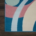 thumbnail image 4 of Nourison Grafix Geometric Blue Multi Colored 7'10" x 9'10" Area Rug, (8x10), 4 of 8