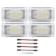 thumbnail image 2 of Tira de luces, 4 unidades, luz para el suelo del coche, lámpara ambiental automática, luz para el suelo del coche, resultados impresionantes, 2 of 9