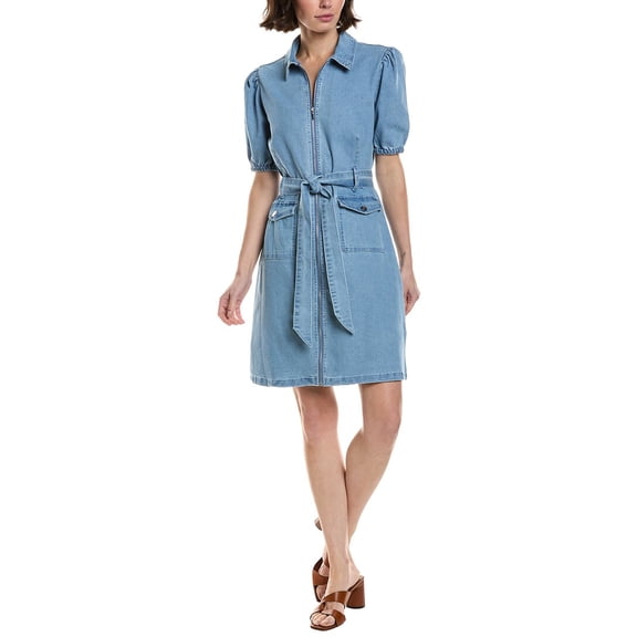 Nanette Nanette Lepore womens Denim Shirtdress, 14, Blue