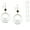 silver, brown glass, variant on Color Choices Round Beaded Hoop .925 Sterling Silver Earrings - Copper