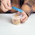 thumbnail image 4 of Mainstays Reusable Food Storage Container,  Extra-Small Square, Plastic 4-Pack, 4 Containers with Lids, 0.5 Cup, Ideal for Snacks and Sauces, 4 of 10