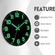 thumbnail image 4 of 12inch Wall Clocks Glow In the Dark Clock Silent Wall Clock, 4 of 5