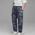 thumbnail image 2 of GDREDA Boy's Pants Casual Cargo Pants For Kids Boys, 2 of 6
