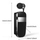 thumbnail image 2 of Auriculares Bluetooth K53 Cable de tracción retráctil inalámbrico Tipo Lavalier Auriculares internos Bluetooth 5.0 Auriculares de un solo oído con cables USB Auriculares para vehículos comerciales, 2 of 8