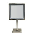 thumbnail image 3 of Square Freestanding Led 5X Magnified Mirror, 3 of 3