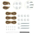 thumbnail image 6 of funtasica RV Pleated Shade Repair Kit Repair and Maintain Lightweight Trailer Replacement Hardware Accessories RV Repairing Kit Brown, 6 of 8
