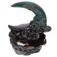 thumbnail image 4 of Home Decor Moon Shaped Backflow Incense Burner Ceramic Blue 1Pc, 4 of 5