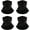4PCS Black, variant on Balaclava Headband Neck Gaiter Head Wrap Headwear Face Mask Magic Scarf Bandana for Men and Women