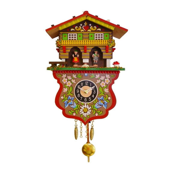 Alexander Taron 2.5" x 5.5" Analog Asymmetrical Home Cuckoo Clock, 34776991