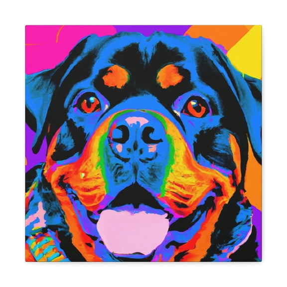 Fauvist Rottweiler Portrait - Canvas