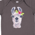 thumbnail image 4 of Inktastic Cute Llama with Flower Boys or Girls Baby Bodysuit, 4 of 5
