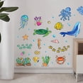 thumbnail image 3 of JUNWELL Glow in The Dark Ocean Fish Wall Decals,Under The Sea Wall Stickers Decals Decor Luminous Sea Life Animals Waterproof Stick Wall Decal for Kids Boys Bedroom Watercolor Ocean Creatures, 3 of 6