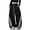 Black, variant on Women's Y2K Striped Baggy Sweatpants, High Waisted Wide Leg Casual Joggers with Drawstring Waist and Cuffs