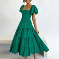 FUELEGO Sundress Clearance Going Out Dresses For Women Sage Green Dress