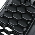 thumbnail image 2 of 7pcs Matte Black Mesh Honeycomb Grille Inserts with Retro Gray Dark Trim Fit 2014-2018 Jeep Cherokee, 2 of 8