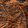 thumbnail image 7 of Ambesonne Safari Valance & Curtain, Jungle Tiger Skin Stripes, 55"x30", Orange and Charcoal Grey, 7 of 7