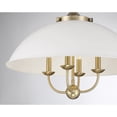 thumbnail image 5 of Monterey 4-Light Pendant in White and Warm Brass, 5 of 6