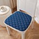 thumbnail image 1 of Xiao Hua Cojín para silla con lazos para comedor, suave y cómodo, de espuma viscoelástica texturizada con respaldo antideslizante, cojines azules para silla de comedor interior, juego de 3, 1 of 4