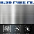 thumbnail image 5 of FDW 13Gal Silver Touchless Trash Can - Stainless Steel Auto Lid for Kitchen/Office, 5 of 8