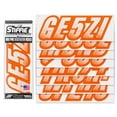 thumbnail image 2 of STIFFIE Techtron White/Orange 3" Alpha-Numeric Identification Custom Kit Registration Numbers & Letters Marine Stickers Decals for Boats & Personal Watercraft PWC, 2 of 8