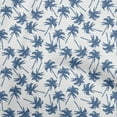 thumbnail image 1 of oneOone Silk Tabby Medium Blue Fabric Tropical Palm Tree Sewing Material Print Fabric By The Yard 42 Inch Wide, 1 of 5