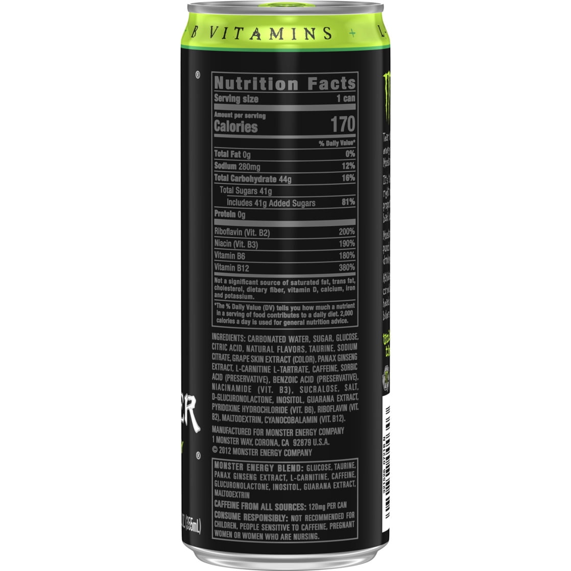 Monster Energy - Brandclub - Monster Energy 12 fl oz Original