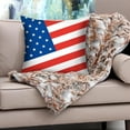 thumbnail image 5 of Dmlowu 4th of July Decorations Pillow Covers 18x18" Luxury Soft Throw Pillow Covers Warm Independence Day Patriotic Couch Pillow Covers for Living Room Bed Sofa, 5 of 6