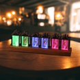 thumbnail image 5 of DIY Tube Clock under $5! CQCYD Tube Clock DIY Desktop Decor, Retro Nixie Tube Style Digital Clock, Gaming Desk Accessory, Unique Gift for Gamers, Tech Lovers, 5 of 5