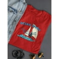 thumbnail image 3 of Ocean Spirit Boat Shaped T-Shirt Women -Image by Shutterstock, Female Large, 3 of 4
