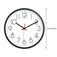 thumbnail image 3 of Vaupan Non-Ticking Silent Wall Clocks 12 inch Battery Operated Quartz Classic Decor Clock Display Easy to Read for Bedroom Home Kitchen Room Office School (Black), 3 of 7