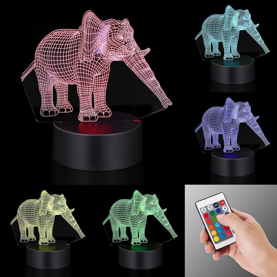 Creative 3D Visualization Lamp Night Light USB Table Desk ...