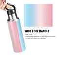 thumbnail image 4 of Yayeee 20oz Insulated Water Bottle Double Wall Stainless Steel with Flip Straw Lid, Light Pink Gradient, 4 of 7