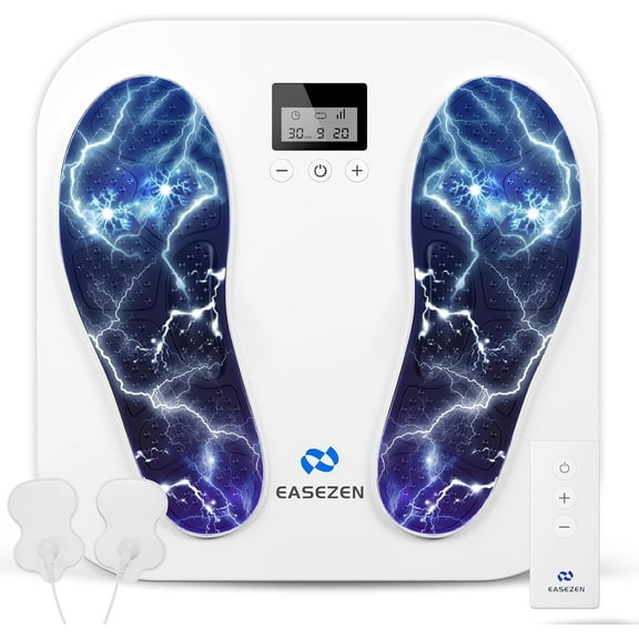 Easezen Foot Massager Rechargeable Foot Stimulator with Multiple Modes, Relaxing Foot & Leg Massager for Tired Feet, Home & Office Use, Gifts for Mom Dad
